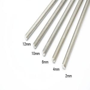 1pcs 304 스테인리스 T10 나사 길이 100 200 300 400 500 600 800mm 리드 2mm 3mm 4mm 10mm 사다리꼴 스핀