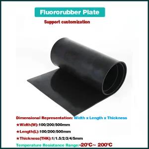 호환  불소 고무 플레이트 불소 고무 시트 FKM 플레이트 보드 오일 열 부식 산성 저항 THK11.52345mm WL100