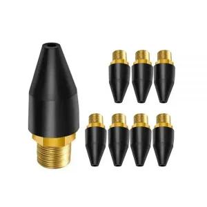 Uvbws8PCS black rubber air nozzle head, air gun blowing tool parts and accessories, can be used to i