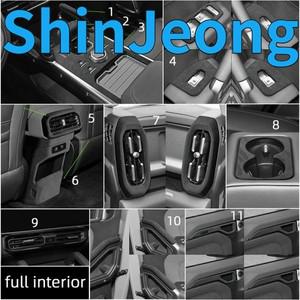 납품전문 2023 2025년형 Jetour Traveler T2 i-DM, ICH X K3용 알칸타라 내장재 중앙 기어 패널 핸드레일