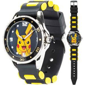 모든 연령대의 소년, 소녀, 성인을 위한 Accutime 키즈 포켓몬 피카츄 아날로그 쿼츠 워치