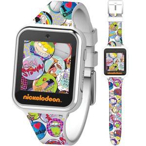 Accuteime 니켈로디언 교육용 학습 터치스크린 키즈 스마트워치 - 다색 스트랩 장난감 - 소녀, 소년, 유아 - 셀카 카메라, 게임, 알람, 계산기, 페도미터(모델: NIC4025AZ)