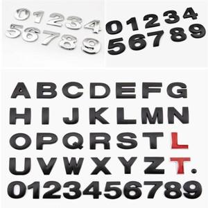 자동차 수정 3D 금속 DIY 영숫자 배지 영어 라벨 로고 스티커 바이크 오토바이 데칼 액세서리