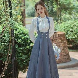[에이치플러스몰]복고의상 레트로의상 개화기의상 교복대여 홀터넥