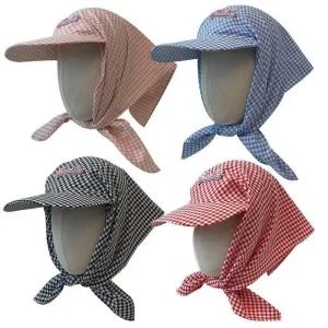 [룽스]체크 스카프 체크모자 챙모자 캠핑룩 패션