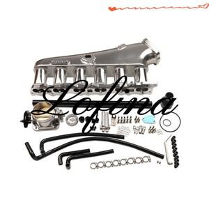 닛산 스카이 라인 RB25DET R33 2.5L 용 고품질 NEO 엔진 빌렛 공기 흡입 매니 폴드 및 성능 스로틀 바디