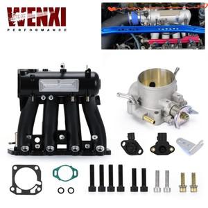 알루미늄 D15 D-SERIES 흡기 매니폴드(70mm 스로틀 바디 및 TPS 포함) 1988-2000 HONDA CIVIC CRX DEL SOL