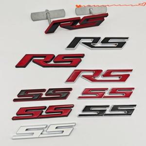 Chevrolet Onix Blazer lumina Camaro Cruze Travers Monza 자동차 액세서리 용 3D 금속 SS 로고 스티커 전