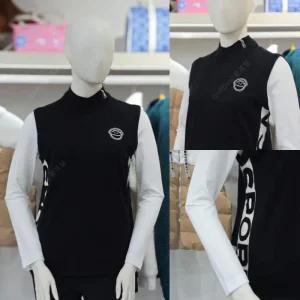 루이까스텔 FW 여성 사이드 레터링 사선 지퍼 반터틀 조끼 베스트 7LEVT923