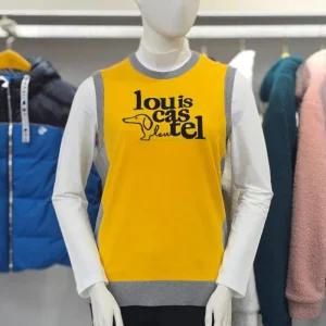 루이까스텔 FW 여성 컬러 블록 강아지 자수 라운드 조끼 베스트 7LEVT924Y