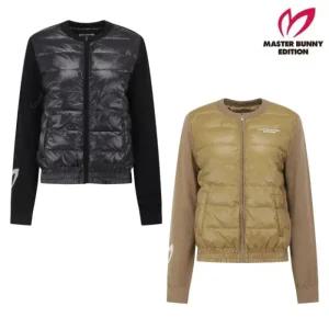 MASTER BUNNY 여성 바니 심볼 다운 블록 집업 가디건 21-E4SD509