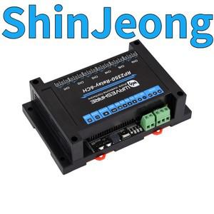 납품전문 RP2350용 절연 보호 회로가 있는 산업용 6채널 릴레이 모듈 제어 보드 RS485/Pico HAT 인터페이스