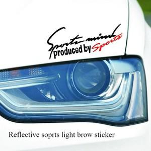 오펠 호환 아스트라 J H G 자동차 스티커 램프 눈썹 스포츠 마음 방수 바디 데칼 스타일링 액세서리 장식 1
