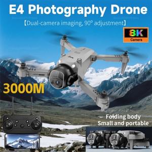 신형 E4 드론 8K 5G GPS 전문가용 HD 광각 항공 촬영 원격 조종 RC 듀얼 카메라 쿼드콥터  UAV