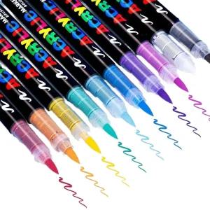 아크릴 붓펜 캘리그라피 마카펜 그림 페인트 아크릴마카 수채화 데코 아크