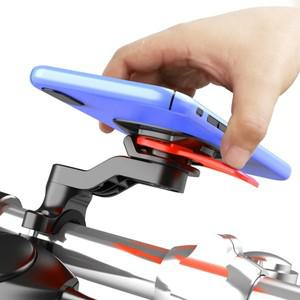 쿼드락 바이크 오토바이 자전거 핸드폰 거치대 흔들림 방지 핸들바 스템 홀더 360도 회전 ° 내비게이션 지