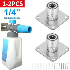 스노우 폼 랜스 벽 마운트 스테인레스 스틸 캐논 호환 깍지 물총 거치대 압력 세척기 액세서리 랙