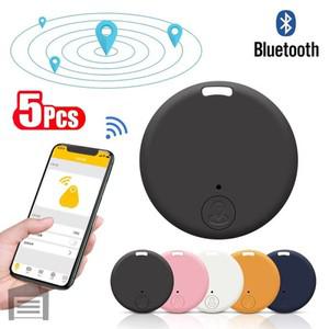 APC 5pcs  GPS 트래커 미니 로케이터 안티 분실 경보 지갑 키 체인 블루투스 추적기 애완 동물 키덜트 파인