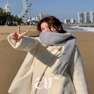 부클하프) 더블코트 겨울데일리룩 따뜻한여성코트 오피스룩 하프기장 아우터 ct1680