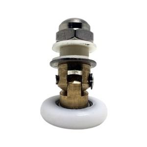 4pcs 샤워 도어 롤러/바퀴 범용 편심 도르래 스테인레스 스틸 트랙 조절 욕실