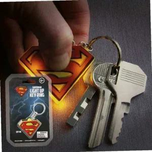 B슈퍼맨 로고 라이팅 키링 열쇠고리