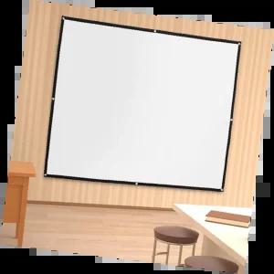 이동식빔스크린 대형 접이식 스크린 가정용 야외 영화 관람 파티용 휴대용 고해상도