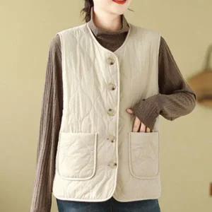 [골드스마일]여성 가을 보온 사무실 실내 리버시블 털 투웨이 조끼 아동털조끼