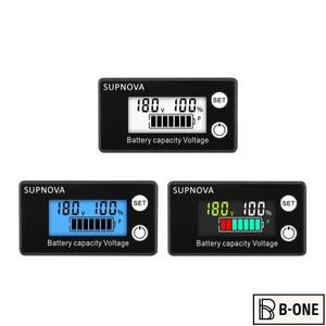 6133A DC 8V-100V 배터리 볼트미터 용량 표시기 12V 36V 48V 72V 산성 리튬 LiFePO4 자동차 오토바이 전압