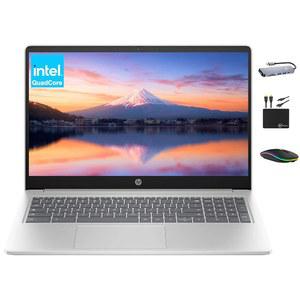 크롬북 2025 프리미엄 노트북 학생 비즈니스, 15.6인치 HD 디스플레이, 쿼드코어 인텔 N200 프로세서, 8GB RAM, 564GB 스토리지(64GB eMMC+ 500GB Ext), UHD 그래픽, Wi-Fi, 크롬 OS + Marxol 액세서리