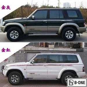 자동차 스티커 비닐 바디 사이드 스포츠 장식 데칼 액세서리, 닛산 순찰 Y61 4500 4800, 2 개