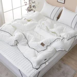 루나 마이크로모달 침구세트 차렵이불 논슬립 밴딩카페트 이불패드 베개커버 V