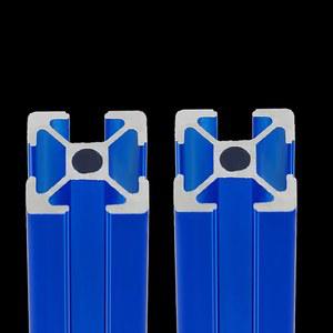 Mssoomm 2팩 2020 알루미늄 압출 프로파일 길이 47.24인치 / 1200mm 블루, 20 x 20mm 시리즈 T 타입 T-슬롯 유럽 표준 양극 산화 선형 레일 가이드 프레임 CNC용