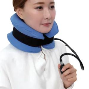 정형외과 가정용 재활용 수동 공기주입식 견인용 정형장치 목 트랙션 보호대