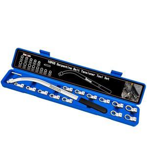 15피스 범용 보조 아이들러 벨트 텐셔너 풀리 제거 도구 키트, 12포인트 12-19mm (0.47