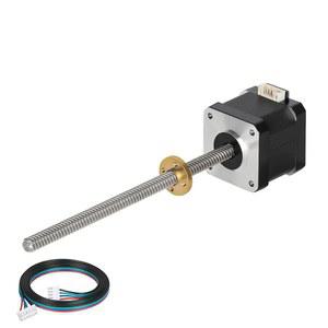 Nema 17 리드 스크류 스테퍼 모터 150mm(5.91인치) T8 1.8Deg 하이 스텝 앵글 토크 0.4Nm/57온스 바이폴라 42x40 1.7A 2단계-4 3D 프린터 CNC 밀링 조각 기계용