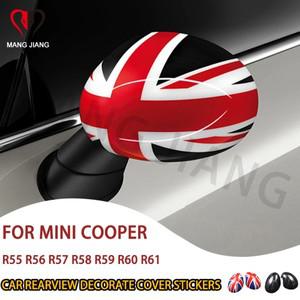 유니온 잭 문짝 백미러 커버 스티커 미니 소형 쿠퍼 R55 R56 R57 R58 R59 R60 R61 장식 외부 액세서리