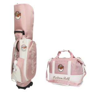 블레이즈포인트 말본golf 여성 바퀴형 골프백 보스턴백 세트 트롤리