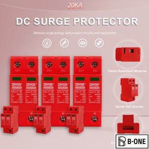 10KA-20KA 2P DC SPD 딘 레일 낙뢰 서지 보호기 저전압 방전기 5006008001000V 태양광 야외 전력