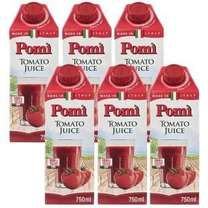 포미 토마토쥬스 750ml 6개 100% 무설탕 무가당 토마토 착즙 쥬스