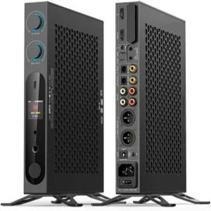 Fiio K19 듀얼 ES9039SPRO 데스크탑 DAC 하이파이 오디오 DSD512 31밴드 PEQ HDMI용 XMOS XU-316 (블랙)