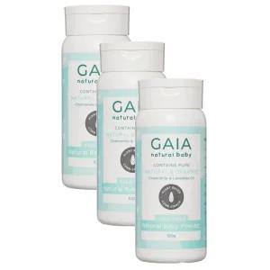 Gaia Natural Baby Powder 가이아 내추럴 베이비 파우더 100g 3팩