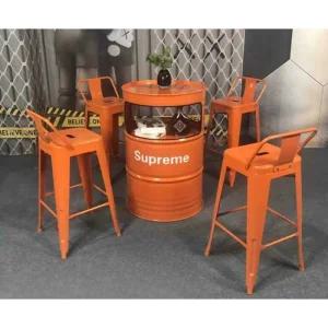 업소용 드럼통 테이블 원형 바베큐 의자 고깃집 술집