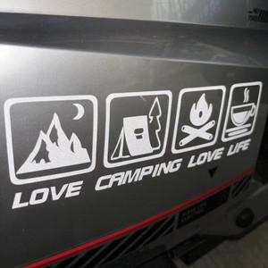 테일 박스 반사 스티커 바이크 오토바이 장식 액세서리 스쿠터 꽃을 당기는 RV 로고 커피 카트 유리 CFMOTO