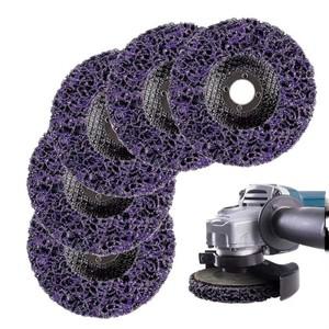 1개 100/115/125mm 다이아몬드 연마 휠 플랩 디스크 코랄 폴리 스트립 앵글 그라인더용 페인트 녹 제거 클