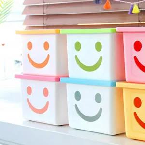 [아트박스]/보노하우스 화이트 미니 해피박스 4P 장난감 소품 수납 정리함