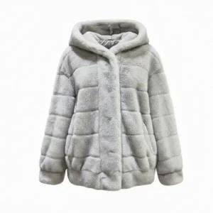 JIGOTT 페이크 후드 퍼자켓 [JRCE3FR513]