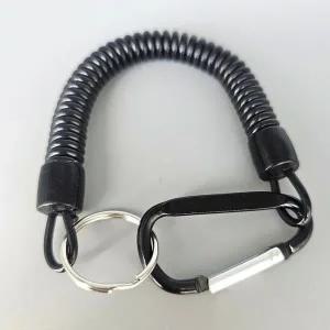 분실방지 스프링 로프 키링 카라비너