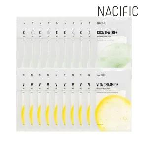 네시픽 마스크팩 시카 티트리 릴렉싱 x10개+비타 세라마이드 모이스처 x10개