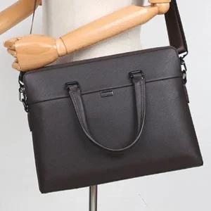 남자 토트백 회사원 캐주얼 브리프케이스 브라운 쇼퍼백