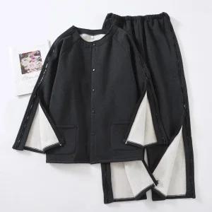 팔 깁스 옷 상의 병원 환자복 겨울 기모 따뜻한 어깨 수술 링거 지퍼 정형외과 골절